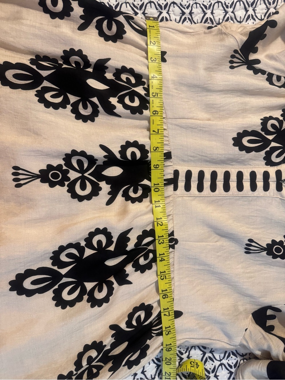 Umgee Black and Cream Midi Dress - Picture 8 of 10